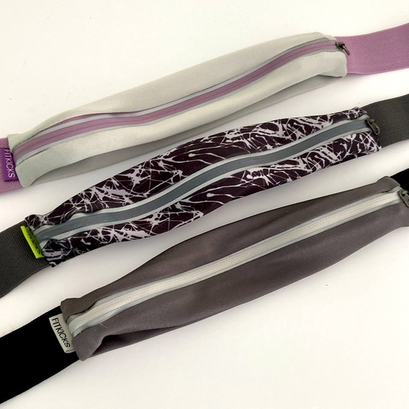 Lot (3) Fitkicks Stylish
Expandable Ultra Slim Fanny Pack-Waist Pouch-Bum Bag - Picture 1 of 10